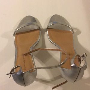 Banana Republic Silver Heels